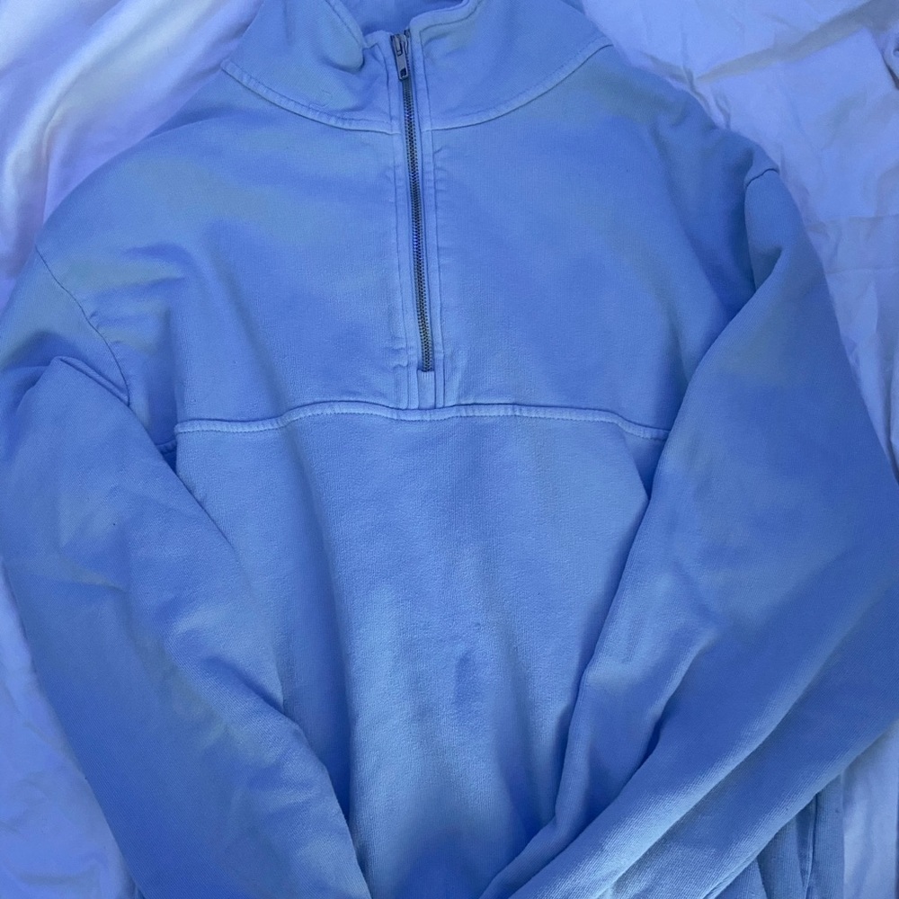 Brandy Mellville💕 Light Blue Quarter Zip Jacket